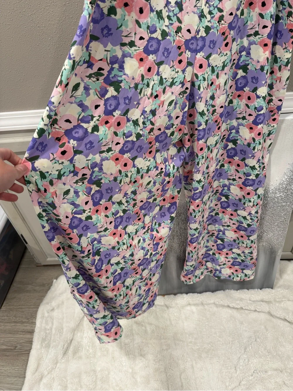 NWT Kori Plus Floral Wide Leg Jumpsuit - Picture 4 of 8
